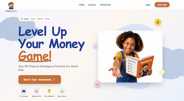 WarrenGrow — Financial Literacy Platform — preview